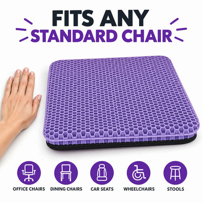 Ergonomic Gel Honeycomb Seat Cushion
