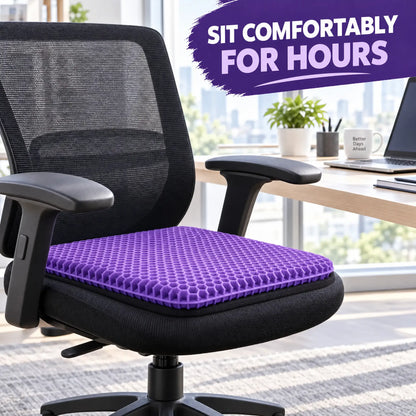 Ergonomic Gel Honeycomb Seat Cushion