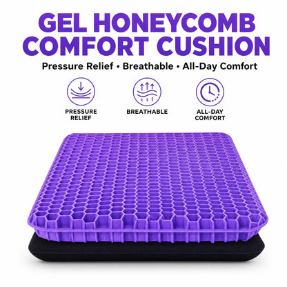 Ergonomic Gel Honeycomb Seat Cushion