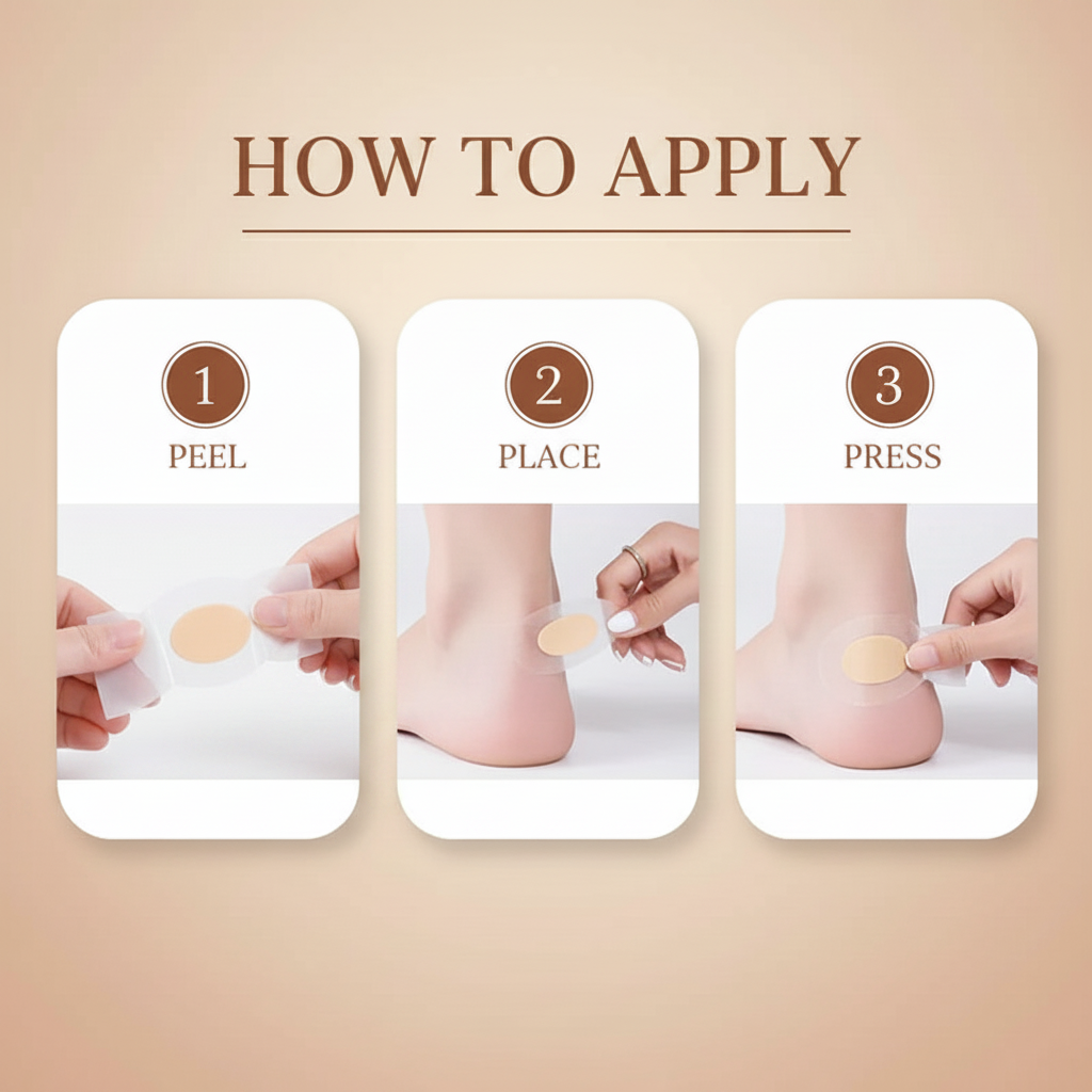 Heel Blister Pads — Waterproof Stick-On Protectors